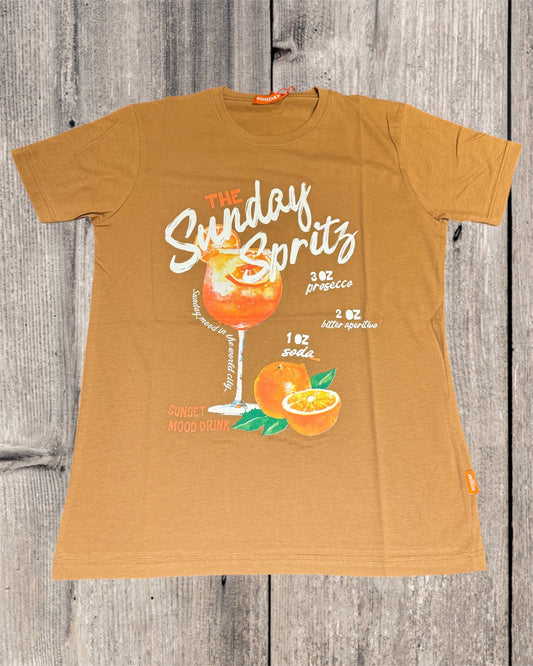 T-SHIRT SUNDAY PEOPLE SPRITZ CAMMELLO MC116S