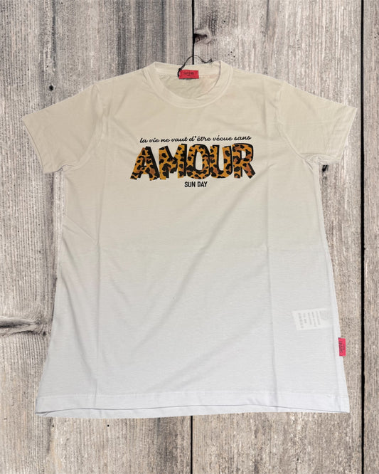 T-SHIRT SUNDAY PEOPLE AMOUR BIANCA WC224S