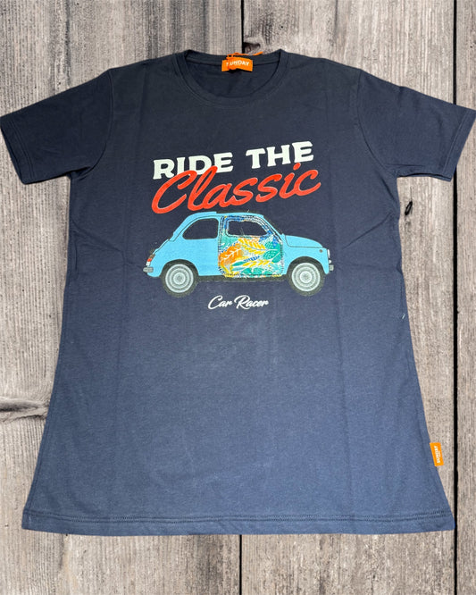 T-SHIRT SUNDAY PEOPLE BLU MC103S