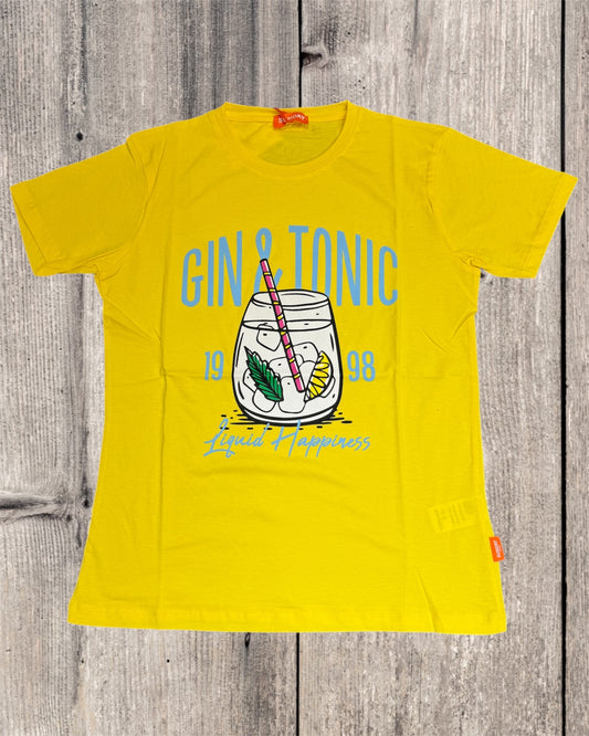 T-SHIRT SUNDAY PEOPLE GIALLA MC112S