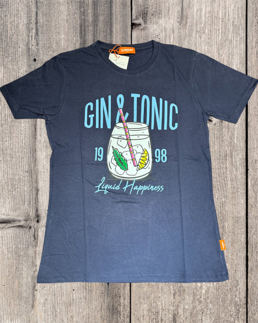 T-SHIRT SUNDAY PEOPLE BLU MC112S