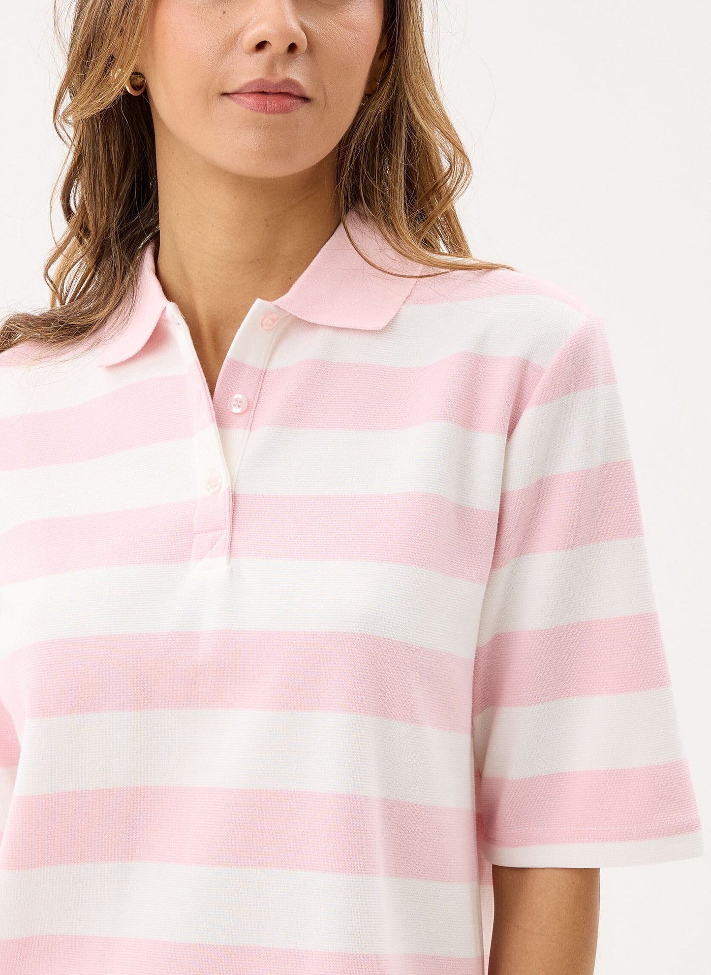 B.YOUNG Polo a righe rosa B.YOUNG