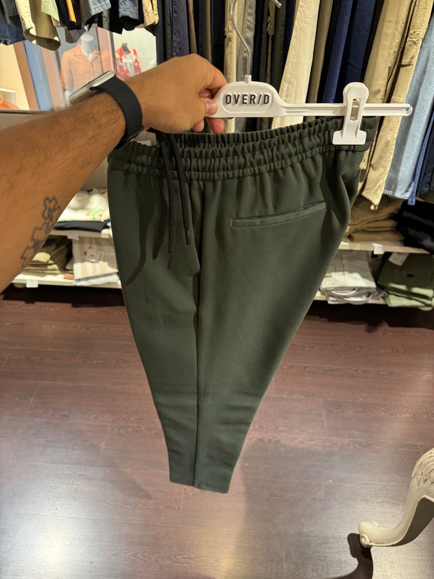 OVER-D Pantalaccio slim fit verde militare OVER-D