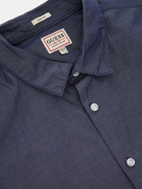 GUESS Camicia classica blu denim GUESS