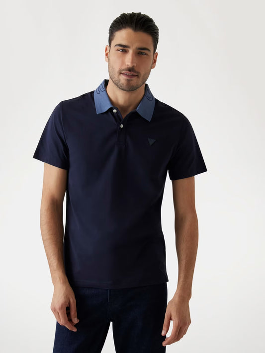 POLO GUESS BLU NOLAN M5GP66