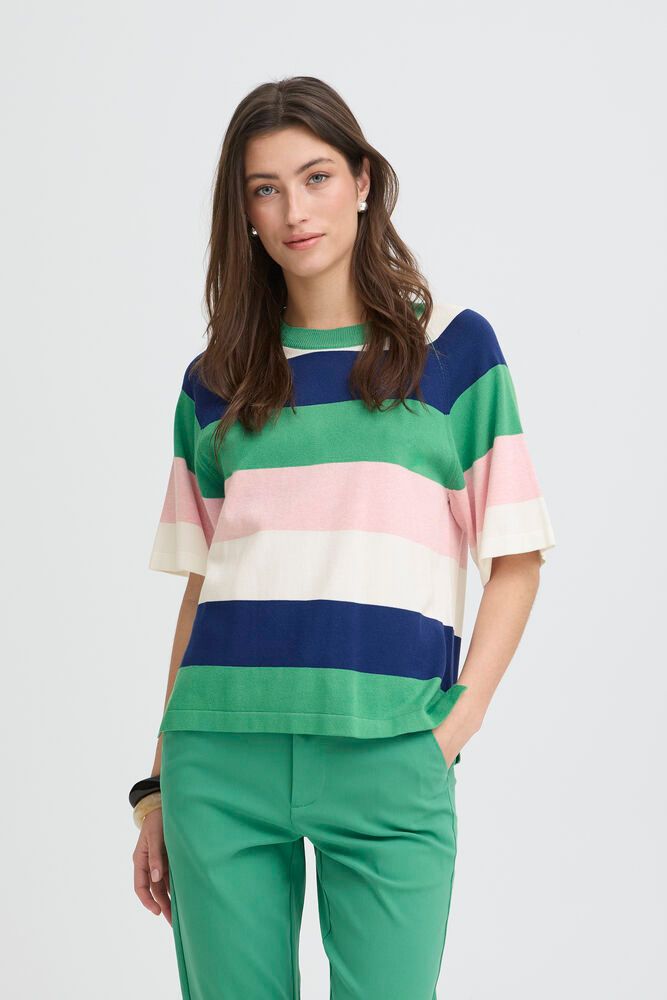 B.YOUNG Maglia girocollo multicolor con manica corta B.YOUNG