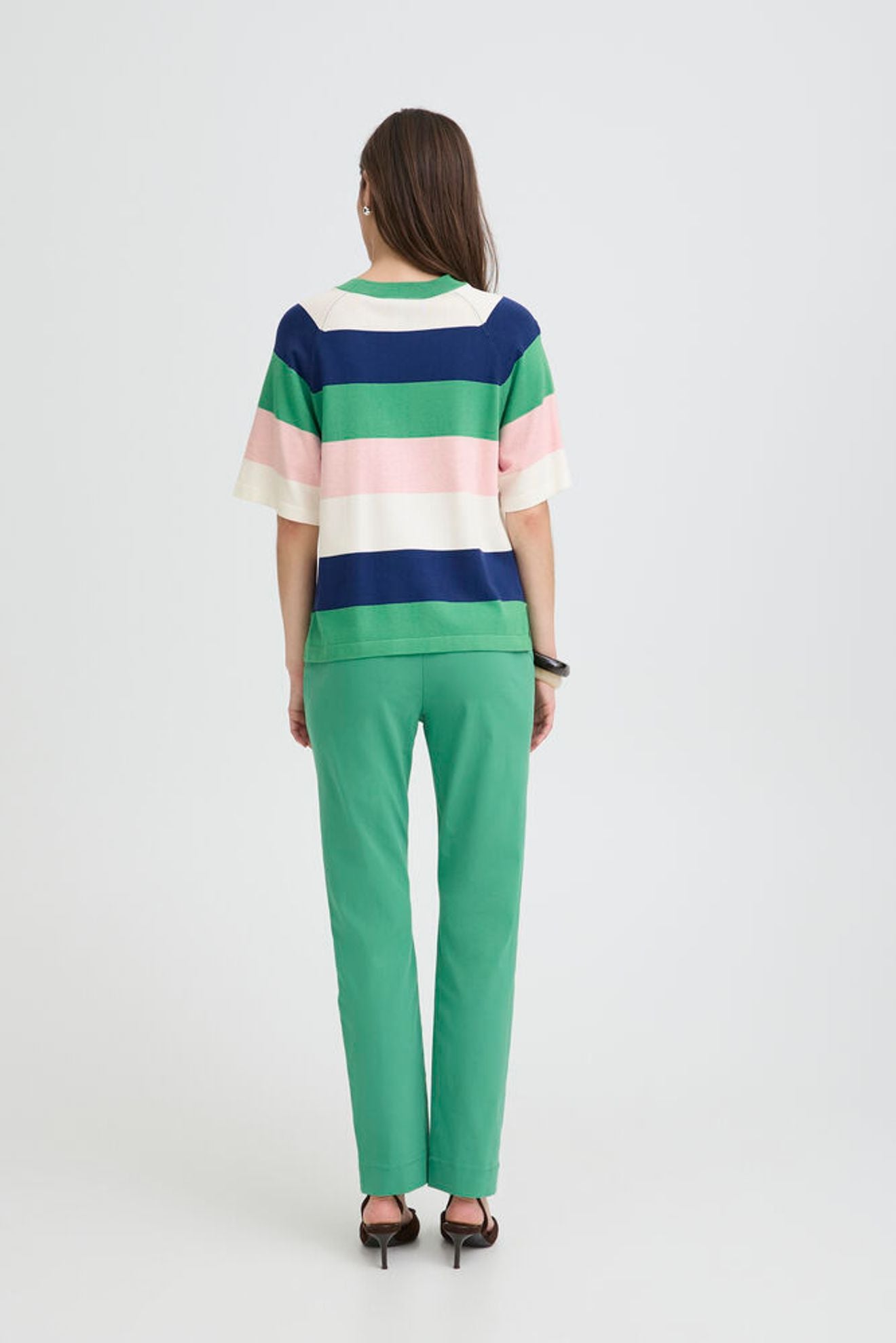 B.YOUNG Maglia girocollo multicolor con manica corta B.YOUNG