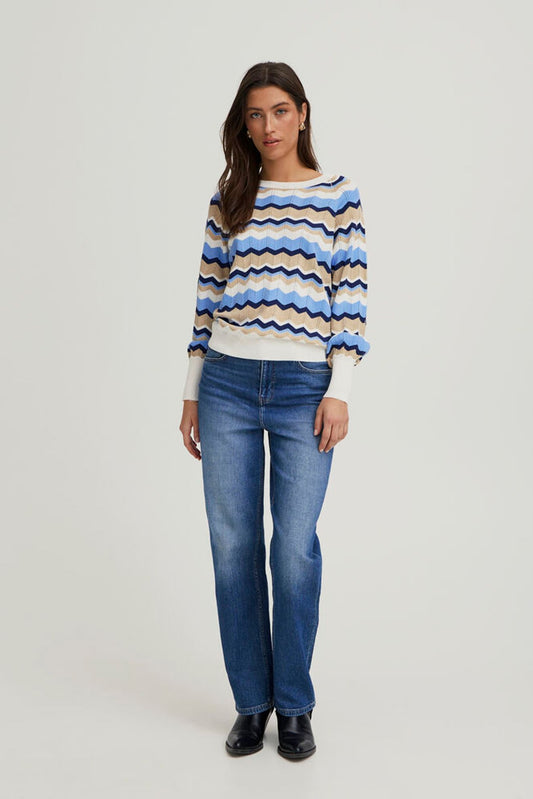 B.YOUNG Maglioncino con Motivo blu