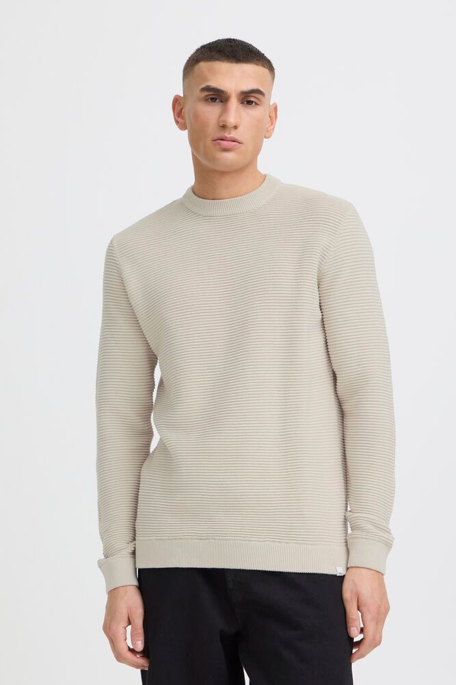 SOLID Maglioncino girocollo bianco ottico SOLID