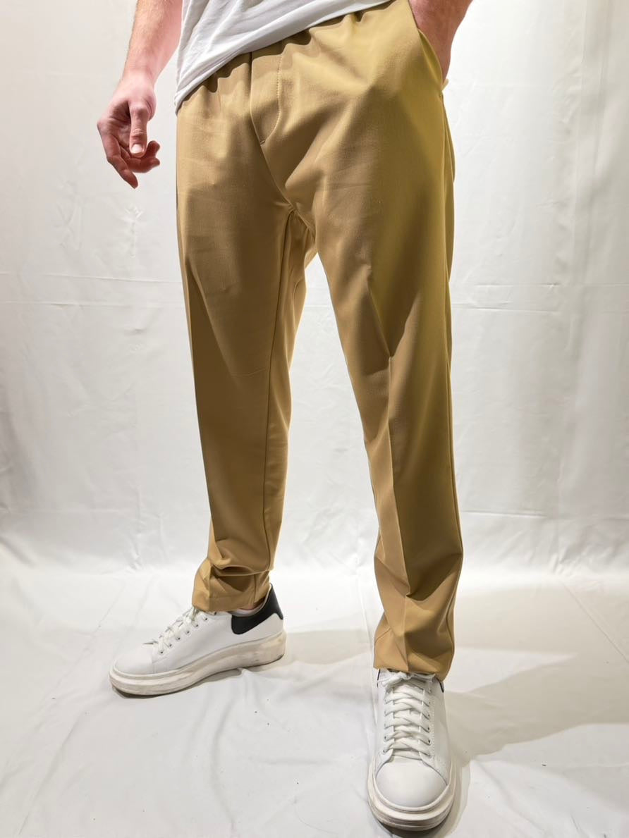 OVER-D Pantalaccio slim fit cammello OVER-D