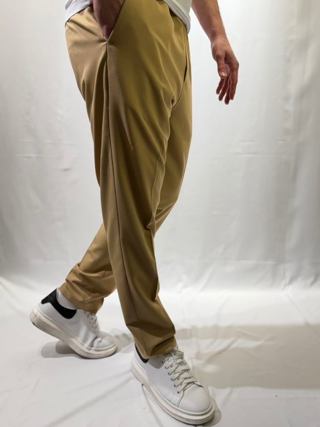 OVER-D Pantalaccio slim fit cammello OVER-D