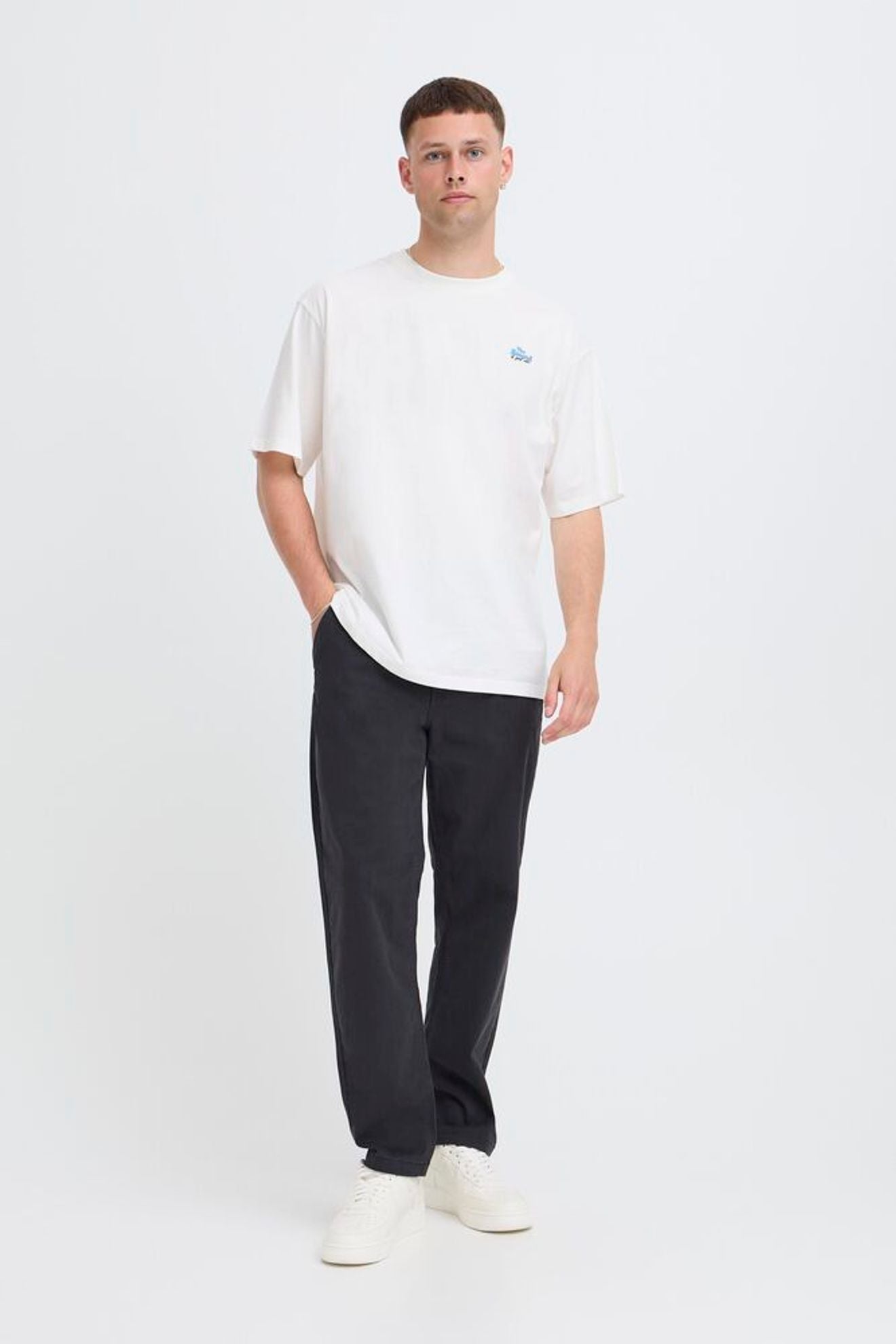 BLEND Pantalone gamba dritta blu scuro BLEND