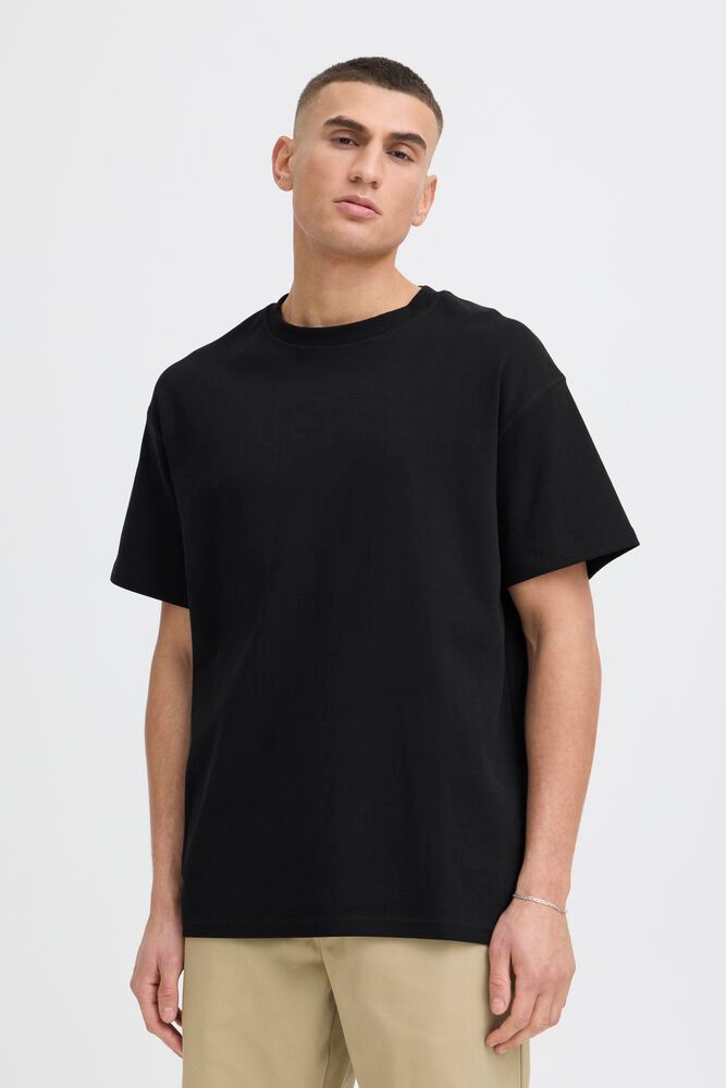 SOLID T-shirt basica oversize nera SOLID