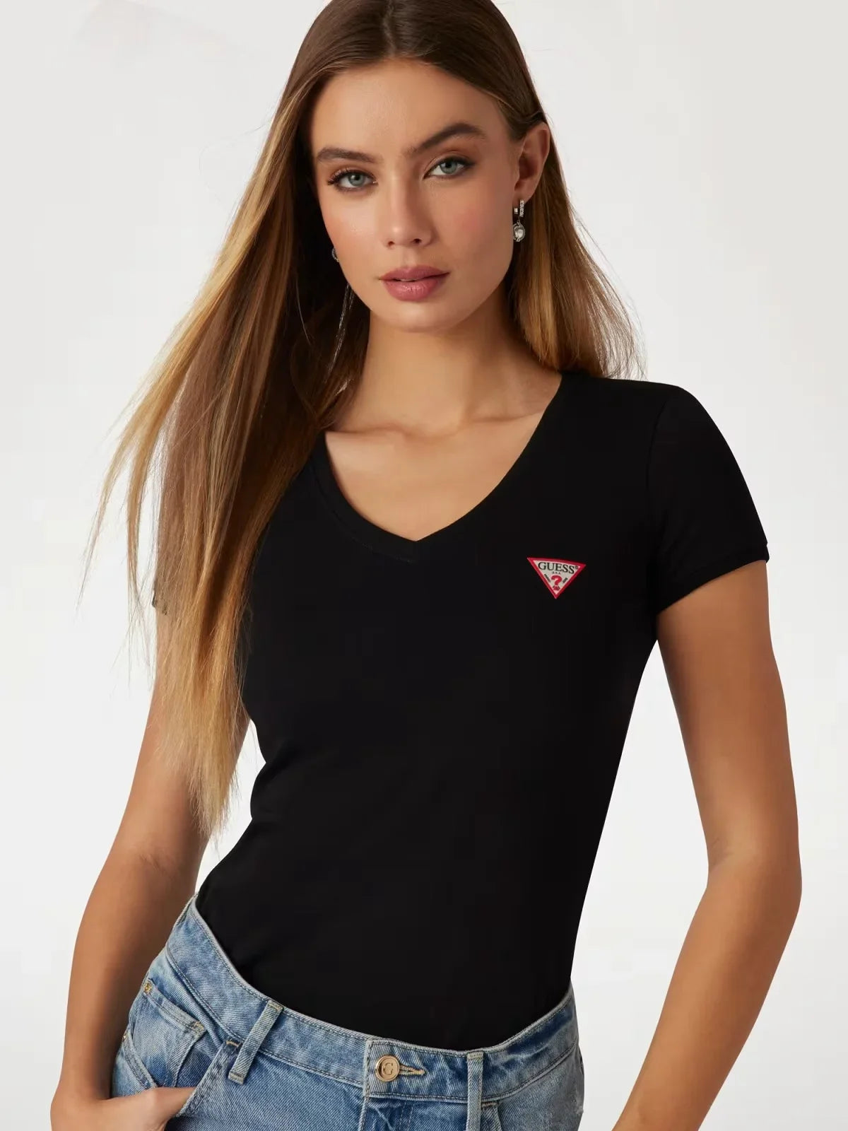 T-SHIRT GUESS NERO W2YI45