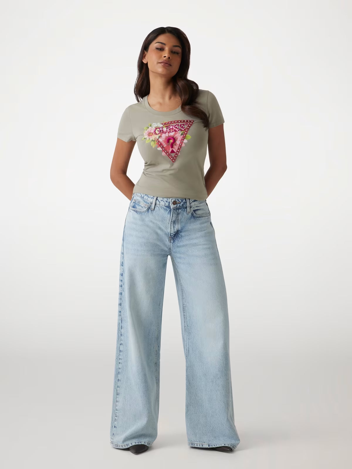 T-SHIRT GUESS LOGO FANATSIA W5GI10