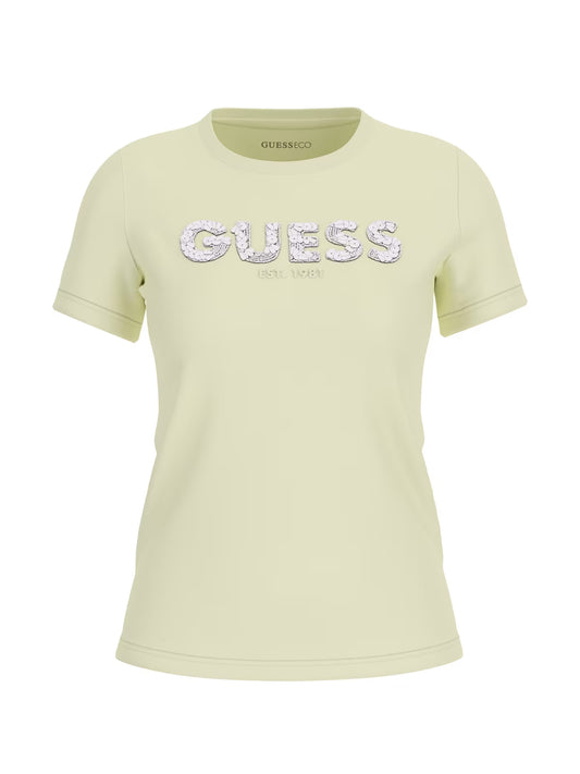 T-SHIRT GUESS LIME W5GI17