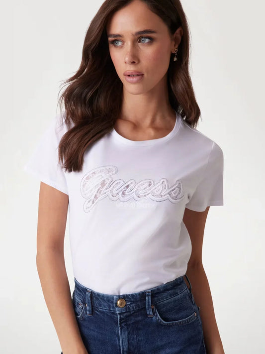 T-SHIRT BIANCA GUESS W5RI08