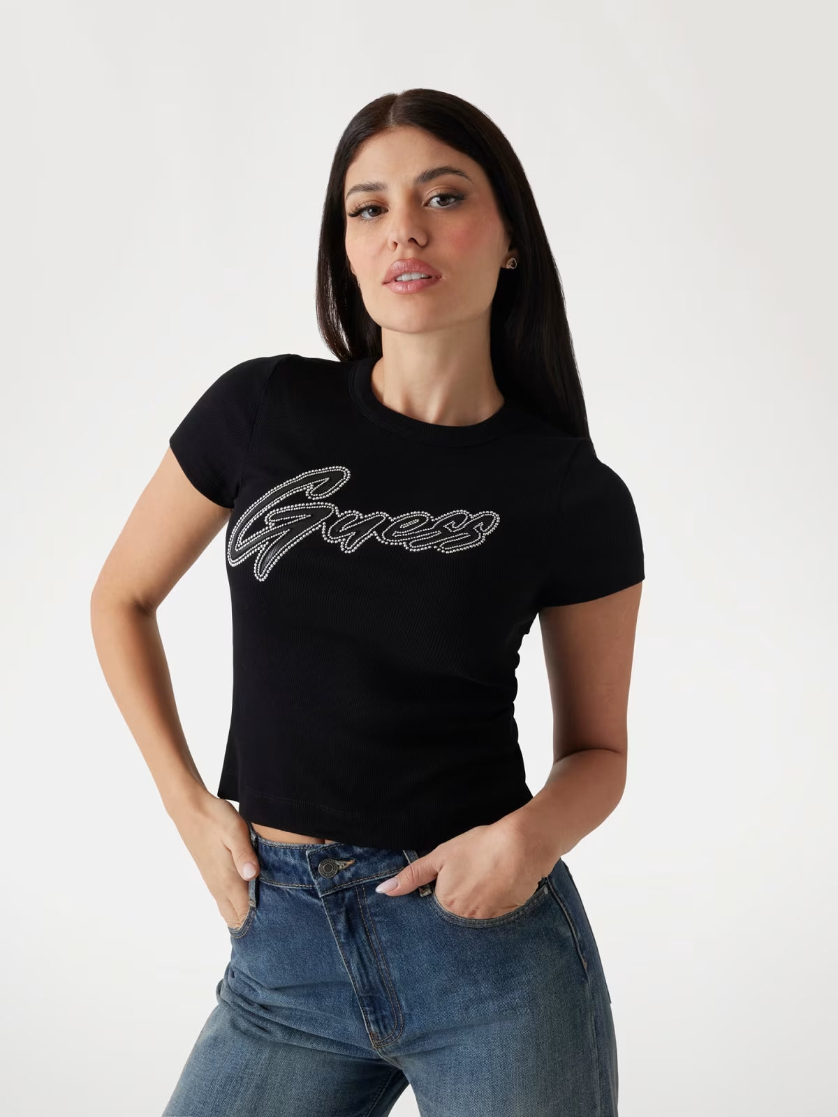 T-SHIRT GUESS NERA W5RI68