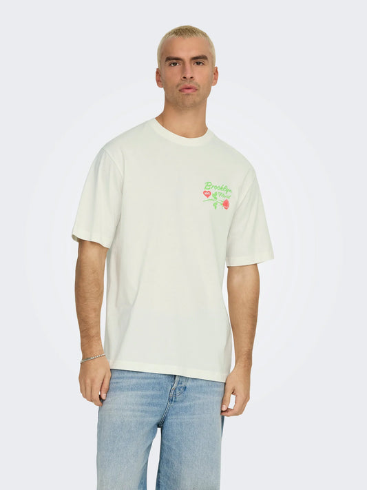 T-SHIRT ONLY&SONS BIANCA 22033415