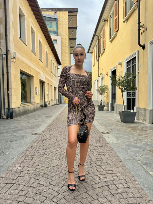 GUESS Abito mini stampa Animalier GUESS