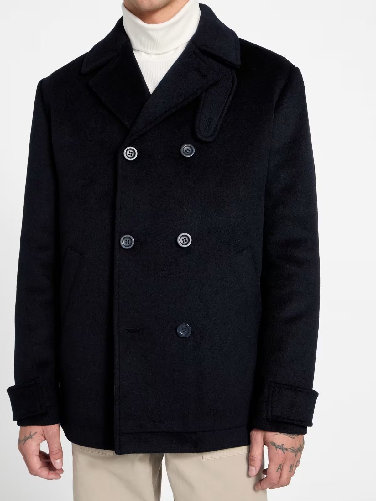 GUESS Cappotto doppiopetto blu GUESS