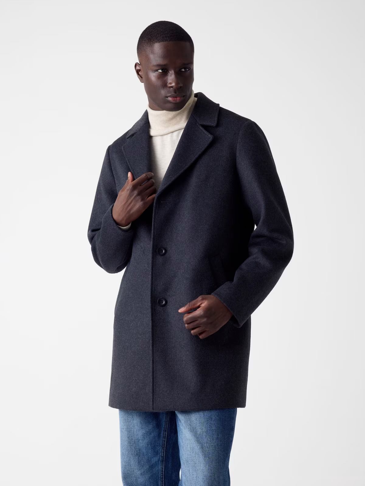 GUESS Cappotto con bottoni grigio scuro GUESS