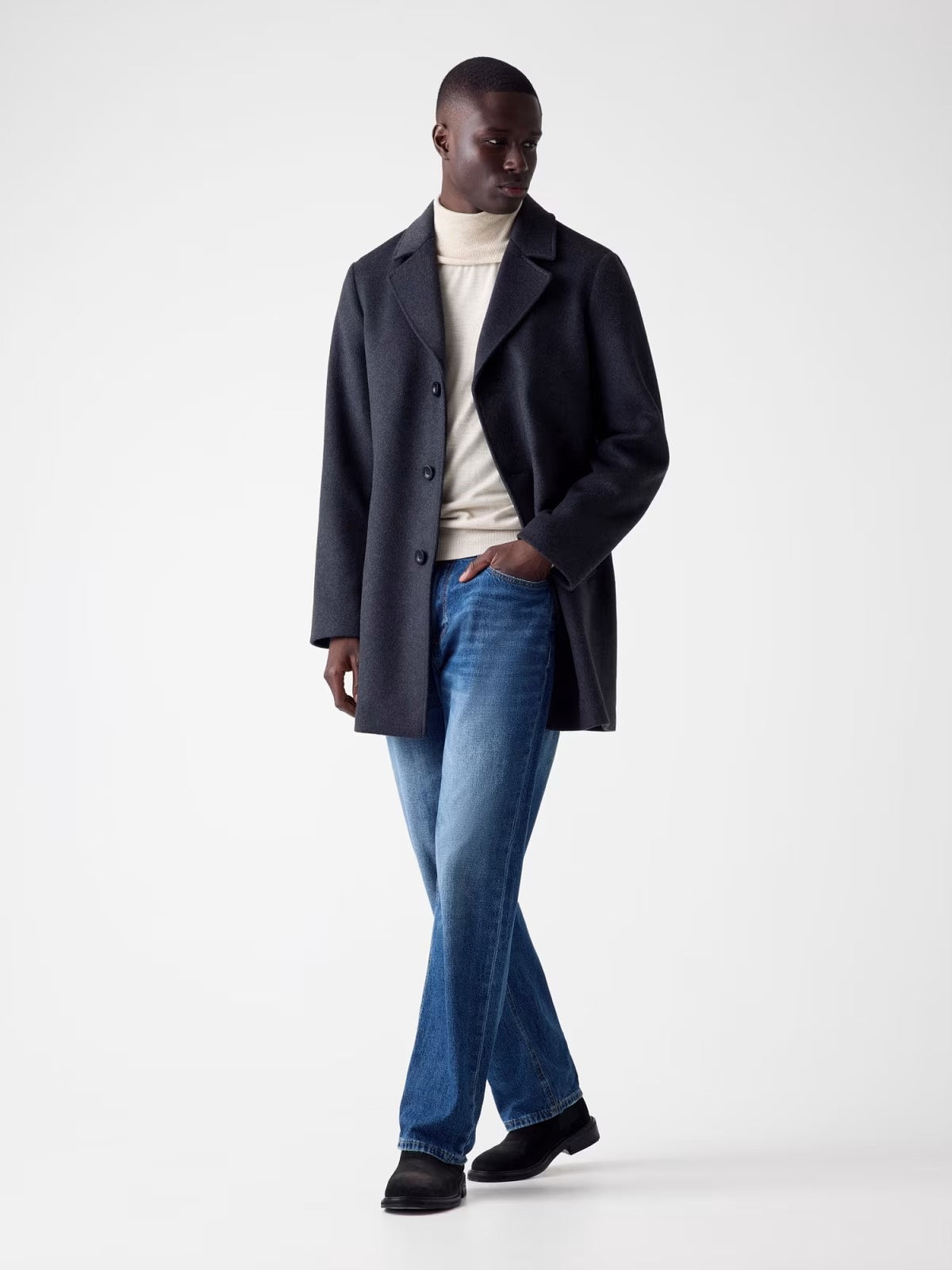 GUESS Cappotto con bottoni grigio scuro GUESS