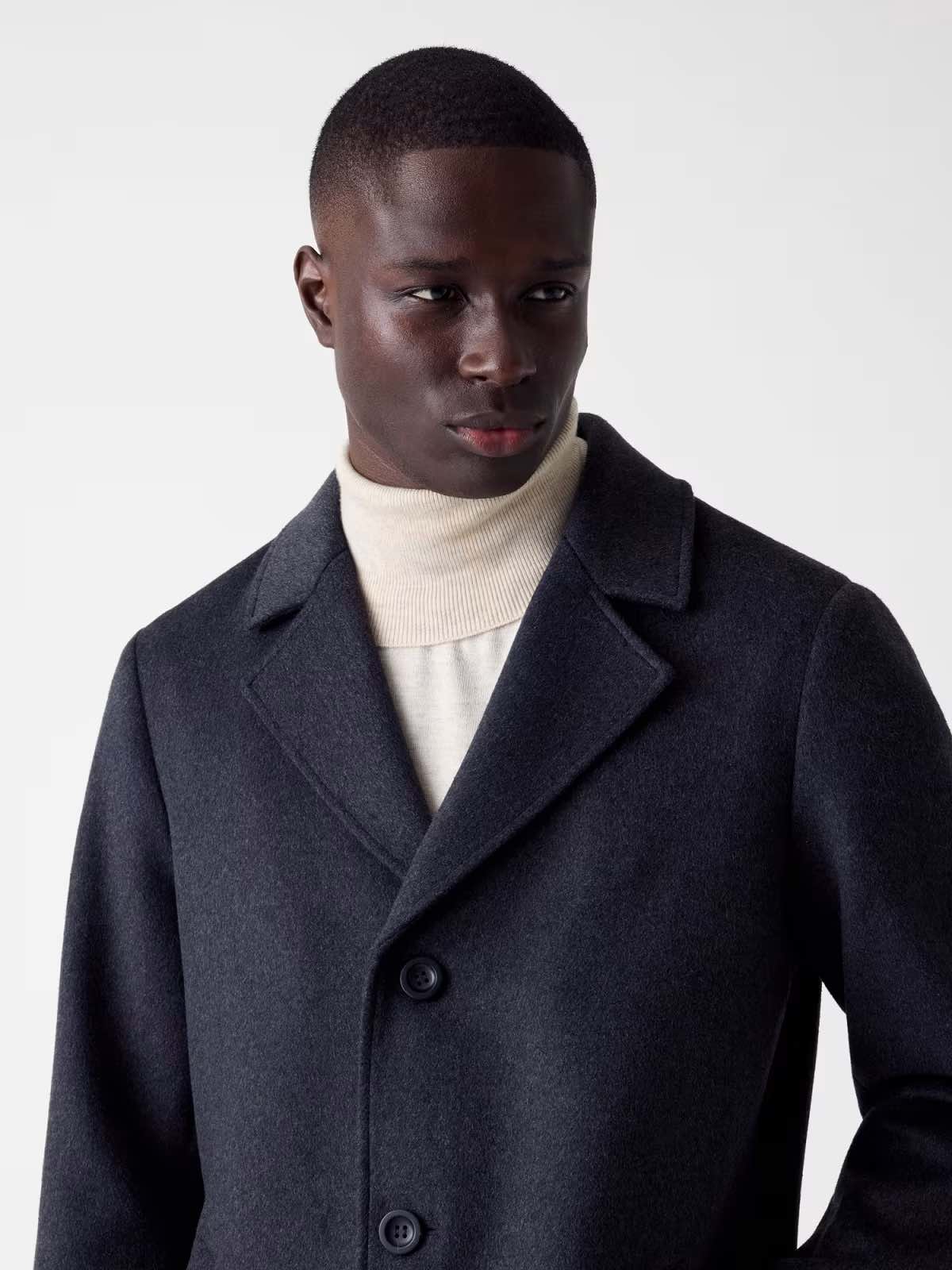 GUESS Cappotto con bottoni grigio scuro GUESS