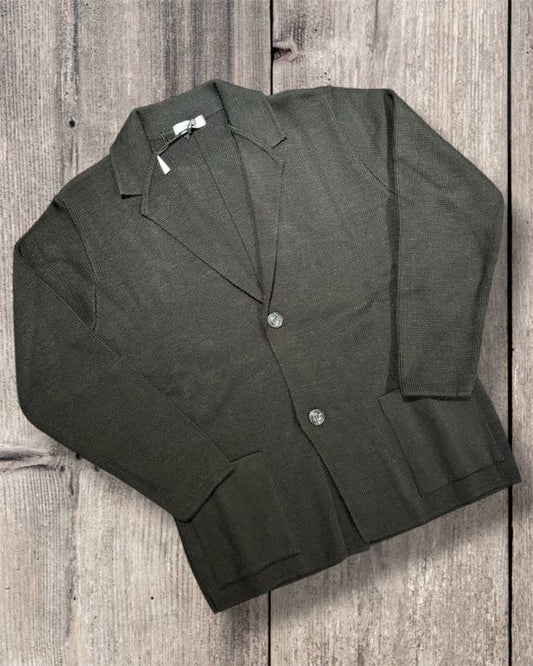 OVER-D Giacca cardigan con due bottoni nera OVER-D