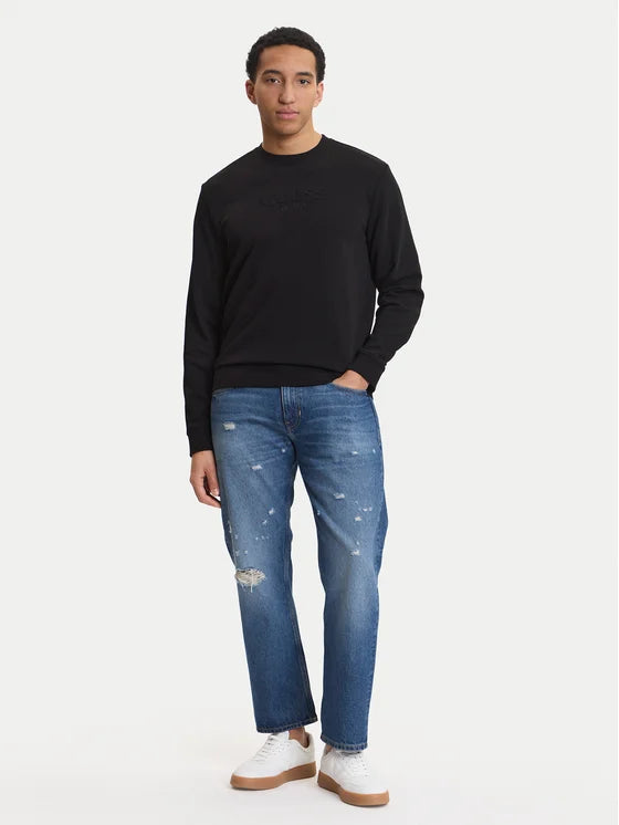 GUESS Felpa girocollo con logo GUESS