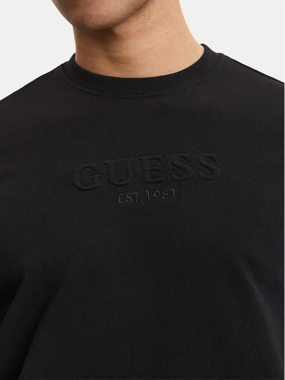GUESS Felpa girocollo con logo GUESS