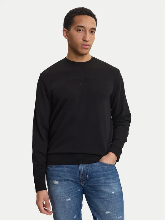 GUESS Felpa girocollo con logo GUESS