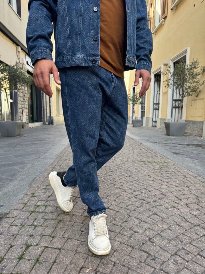 OVER-D Jeans 5 tasche tepered fit