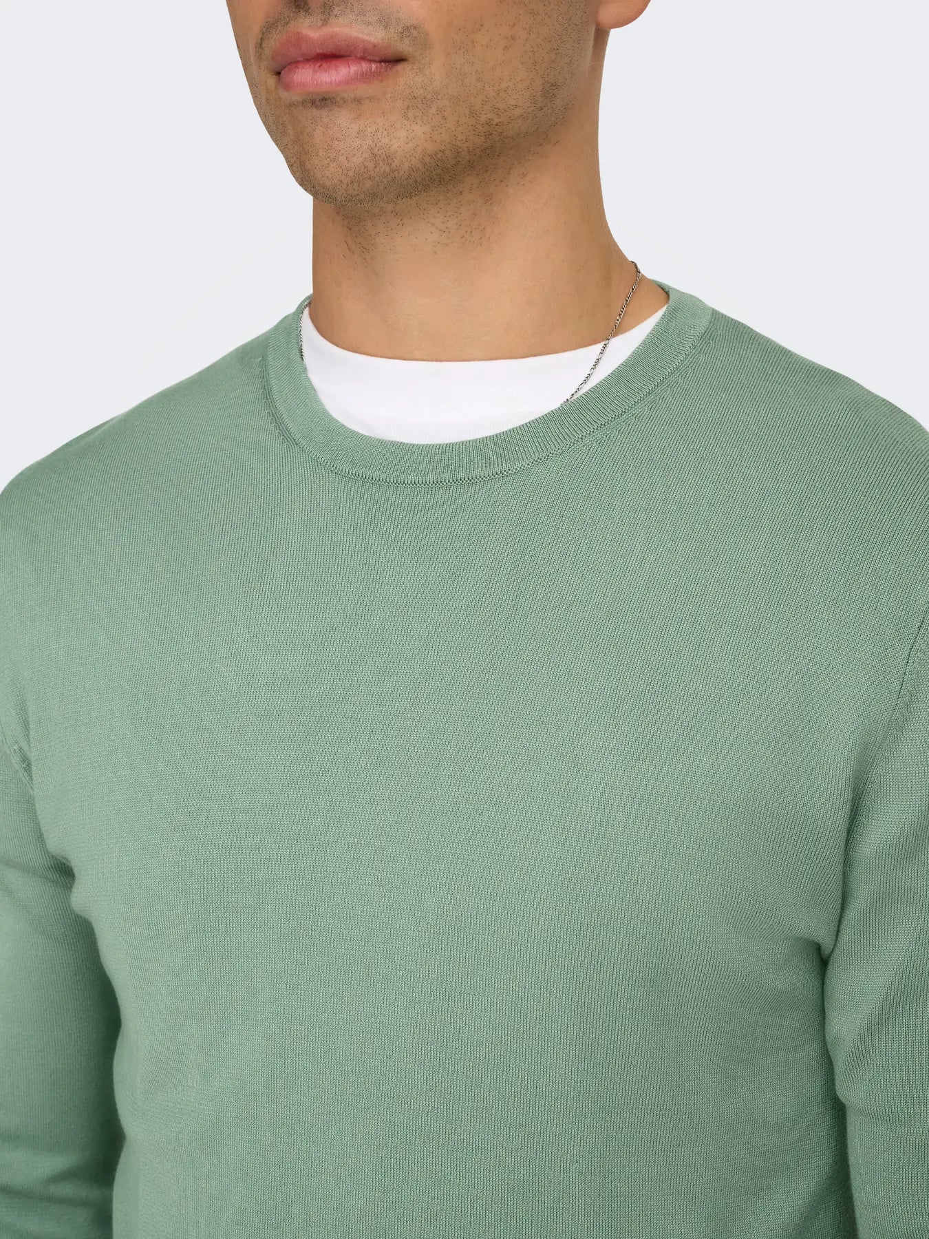 ONLY&SONS Maglioncino girocollo verde salvia