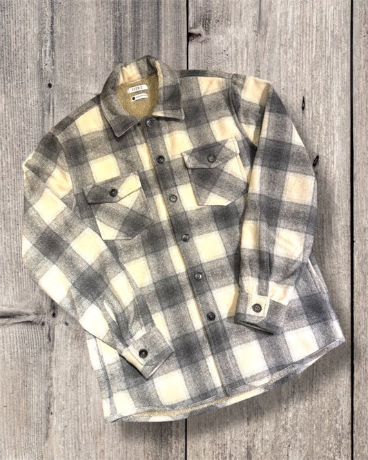 OVER-D Overshirt con fodera pelliccia grigia OVER-D