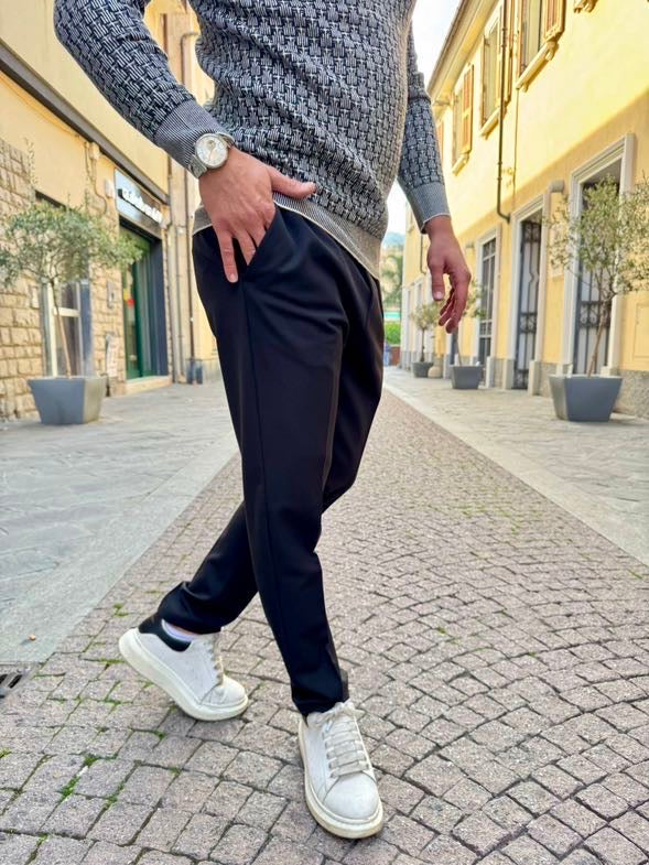 OVER-D Pantalaccio slim fit nero OVER-D