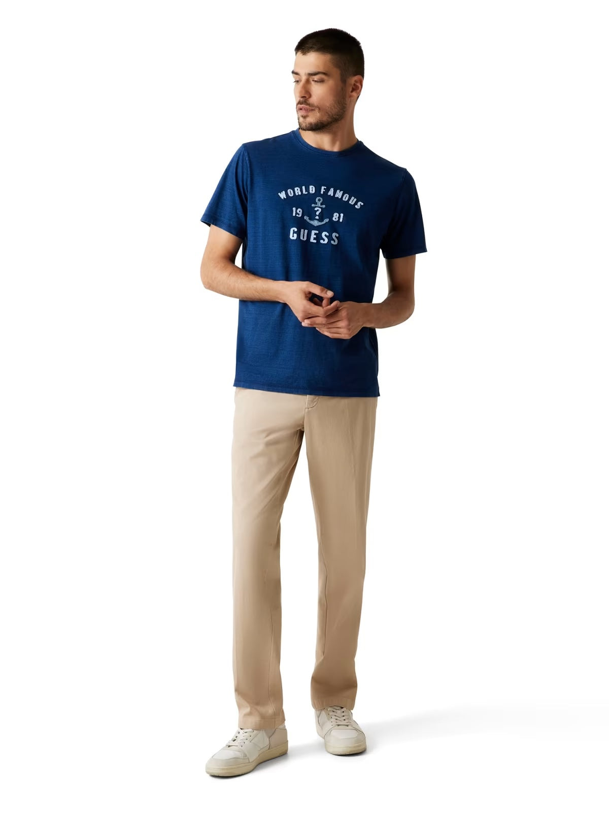 GUESS Pantalone sabbia gamba dritta GUESS