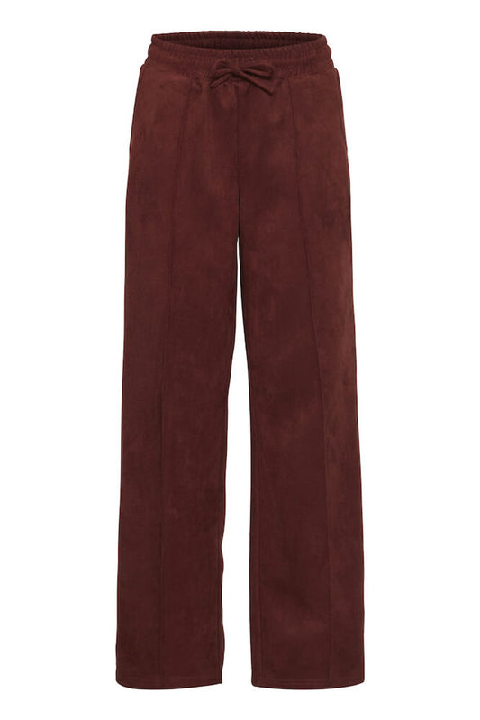B.YONG Pantalone palazzo bordeaux B.YOUNG