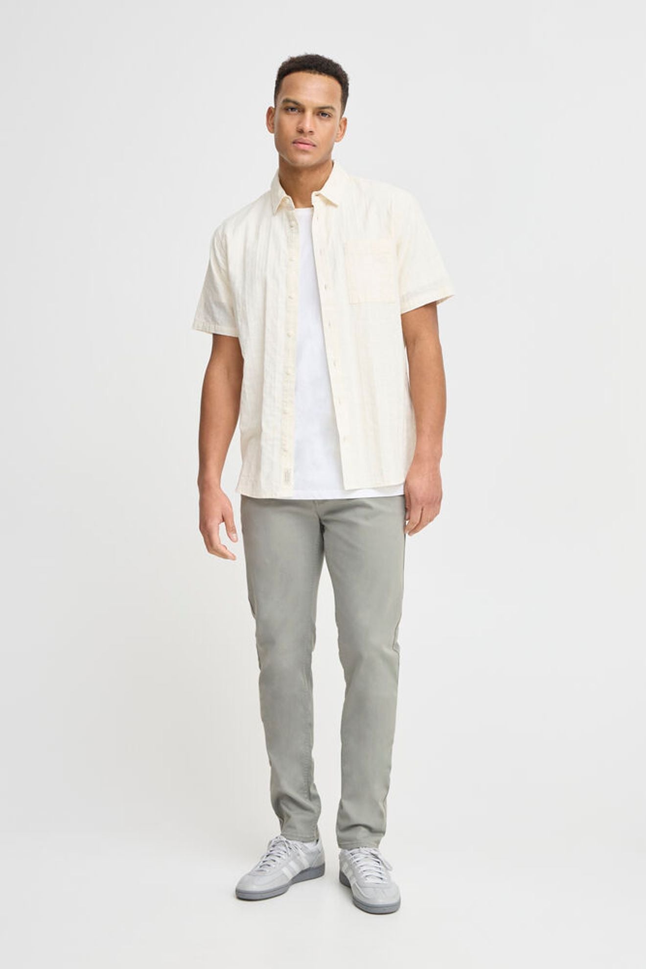 BLEND Pantalone slim fit grigio