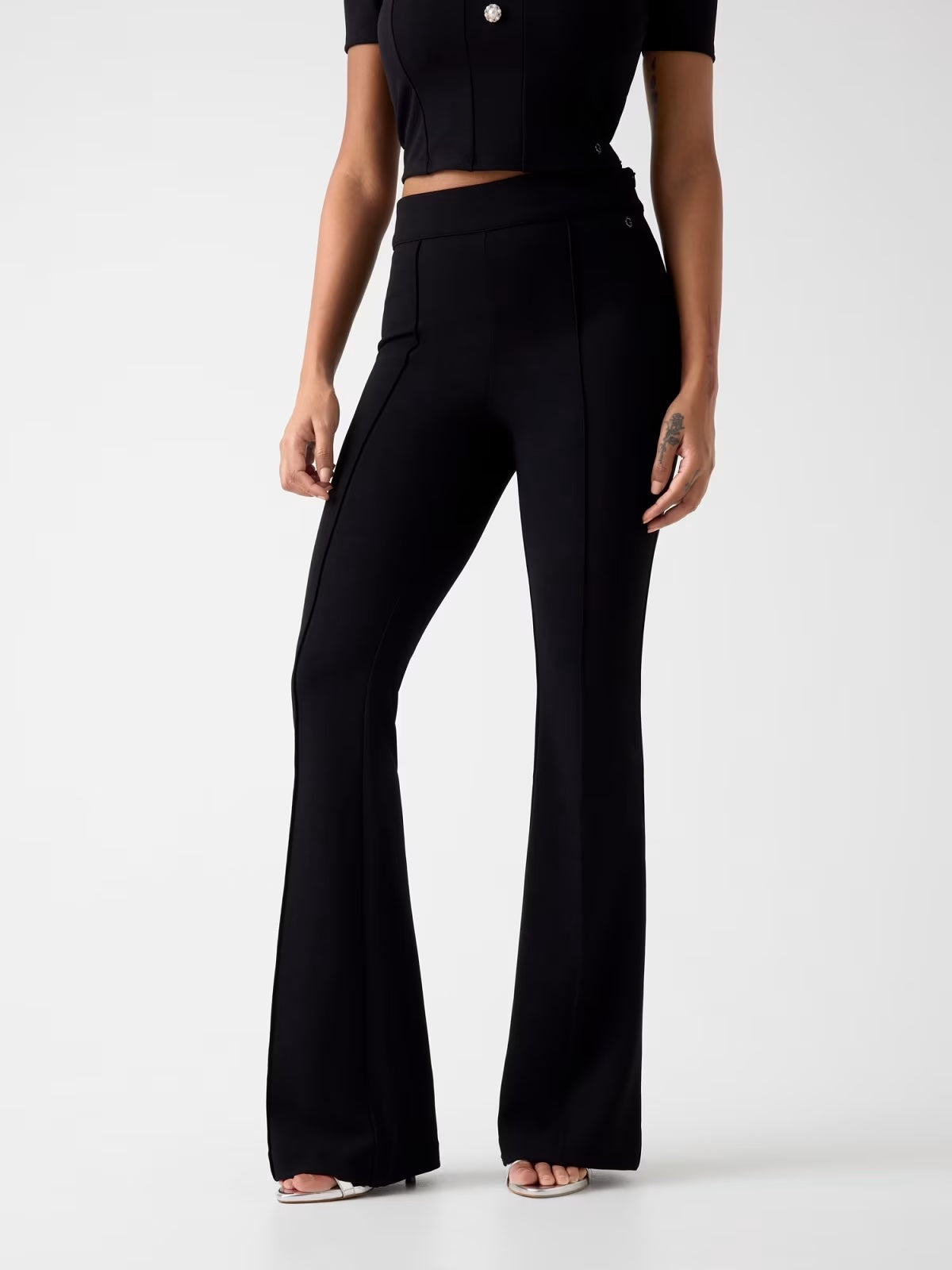 GUESS Pantalone nero a zampa GUESS