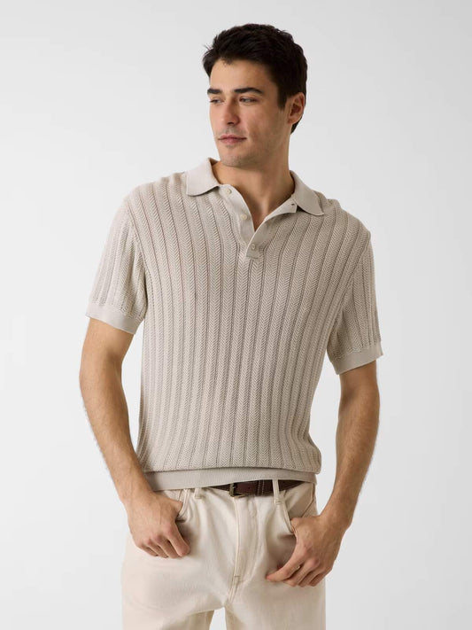 GUESS Polo traforata sabbia GUESS