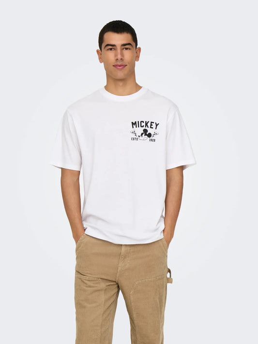 T-SHIRT ONLY&SONS ONSMICKEY MOUSE BIANCA 22034750
